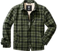 Brandit Classic Sherpa Chaqueta Textil, Verde/negro, Talla S