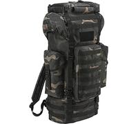 Brandit Molle Battle Mochila, negro/camuflaje, Talla 65 litros