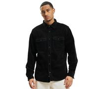 Brandit Corduroy Classic Shirt Long SL, Color: Black, Size: XXL