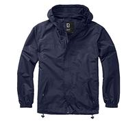 Brandit Cortavientos de verano con cremallera frontal, Cremallera frontal azul marino, L