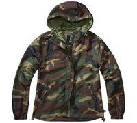 Brandit Damen Windbreaker Verstärker Frontzip Regenjacke Mit Kapuze Wetterjacke