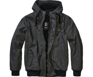 Brandit Essential Canvas Chaqueta Textil, negro-gris, tamaño L para Hombres