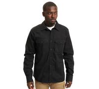 Brandit Flannel Shirt Long Sleeve, color: black, size: XL
