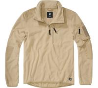 Brandit Fleece Ripstop Suéter de media cremallera, beige, Talla XXL
