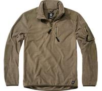 Brandit Fleece Ripstop Suéter de media cremallera, oliva, Talla 3XL