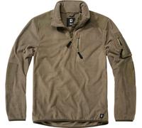 Brandit Fleece Ripstop Suéter de media cremallera, oliva, Talla XL