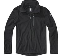 Brandit Fleece Suéter de media cremallera, negro, Talla 4XL
