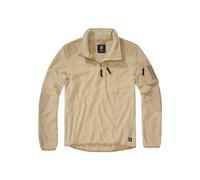 Brandit Fleece Troyer Ripstop Pullover Con Cremallera Inversa Sin Arrugas Fleece