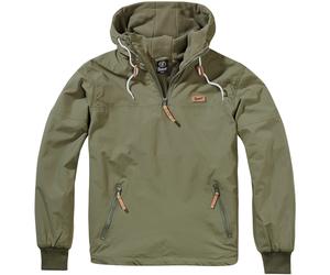 Brandit Forrado Lucas Cazadora Hombre Polar Chaqueta Capucha Cálida Capa Oliva