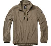 Brandit Fleece Troyer, Hombre, Oliva, S