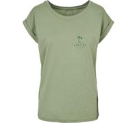 Brandit Forvert Mojave Camiseta de mujer, verde, tamaño S