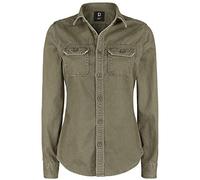 Brandit Women Vintage Shirt Long Sleev, Color: olive, Size: M