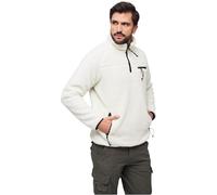 Brandit Sudadera Troyer Teddyfleece para hombre, Blanco, L