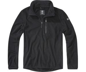 Brandit Hombres Fleecepullover Fleece Troyer Negro 3XL
