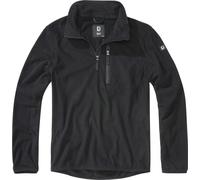 Brandit Hombres Fleecepullover Fleece Troyer Negro XXL