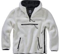 Brandit Hombres sudadera de peluche trabajador de lana jersey White S