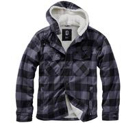 Brandit Lumber Jacket Hooded, Color: black/grey, Size: L
