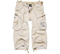 Brandit Industry Vintage 3/4 Hombre Pantalones Cortos Beige 100% algodón Ancho