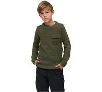 Brandit Infantil Bw Jersey Niños Suéter Jersey Punto Grueso Bolsillo Interior