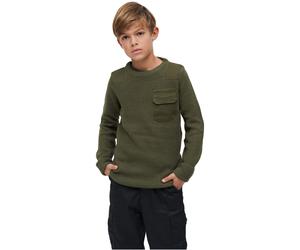 Brandit Infantil Bw Jersey Niños Suéter Jersey Punto Grueso Bolsillo Interior
