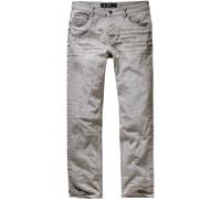 Brandit Jake Mezclilla Jeans Hombres Pantalones Corte recto Aumento regular Gris