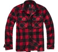 Brandit Jeff Fleece Camisa, rojo/negro, Talla 3XL