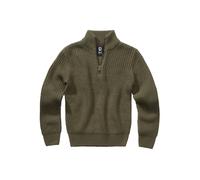 Brandit Jersey Marine Troyer Unisex para niños Oliva 9/10 años 134-140