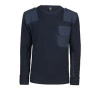 Brandit BW Pullover Hombre Jersey de Punto Aceituna Regular