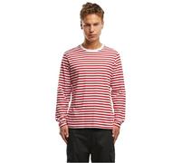 Brandit Jerseyshirt, stripe, longsl., Color: red-white, Size: M