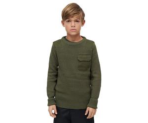 Brandit Kids' BW Pullover Hombre Sudadera Negro 100% Acrílico