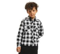 Brandit Kids Check Shirt Long Sleeve, color: white/blac, size: 170/176