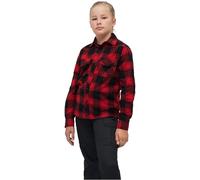 Brandit Kids Check Shirt Long Sleeve, Unisex adulto, Rojo/Negro, 146