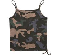 Brandit Lilly Camiseta sin mangas para damas, Camuflaje oscuro, Talla XL