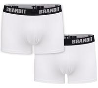 Brandit Logo Boxers - Pack de 2, Blanco, Talla 3XL