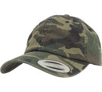 Brandit Low Profile Camo Washed Cap, Bosque