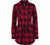 Brandit Lucy Longshirt Camisa de mujer, rojo/negro, Talla M