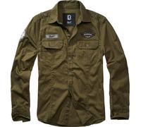 Brandit Luis Vintage Shirt Long Sleeve, color: olive, size: XXL