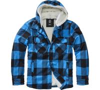 Brandit Chaqueta con Capucha Lumber – Negro/Azul – XXL