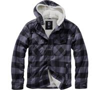 Brandit Lumber Jacket Hooded, Color: black/grey, Size: L