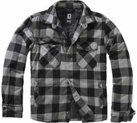 Brandit Lumber Chaqueta, negro-gris, tamaño M para Hombres