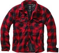 Brandit Lumber Chaqueta, negro-rojo, tamaño 5XL para Hombres