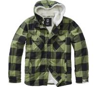 Brandit Chaqueta Lumber con capucha negro-verde 4XL para hombres