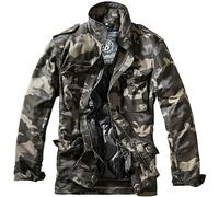 Brandit M-65 Chaqueta Estándar Patrulla Militar Hombres Parka Táctico Dark Camo