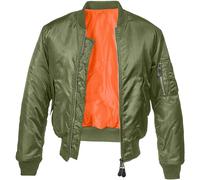 Brandit Ma1 Jacket Seguridad Bombardero Hombres Vuelo Policía Volante Oliva
