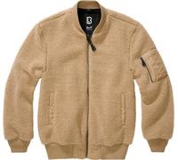 Brandit MA1 Sherpa Chaqueta de forro polar Teddy, beige, Talla L