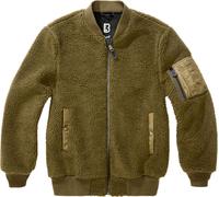 Brandit MA1 Sherpa Chaqueta de forro polar Teddy, oliva, Talla XL
