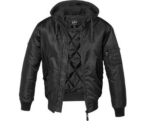 Brandit MA1 Sweat Chaqueta con capucha, negro, Talla XXL