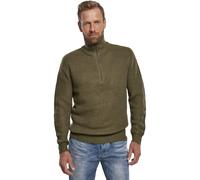 Brandit Jersey Troyer Marine Hombre, Punto, 100% Acrílico, Negro, Regular