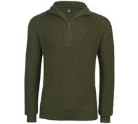 Brandit Suéter Troyer Marine verde oliva Talla L (52) para hombres