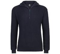 Brandit Marine Pullover Troyer Hombres Largo Manga Casual Trabajo Armada Marino
